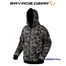 Толстовка Savage Gear Black Zip Hoodie размер M